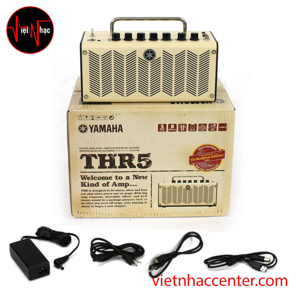 Ampli Guitar Điện Yamaha THR5 2×3″ 10watt Modeling Combo Amp Việt