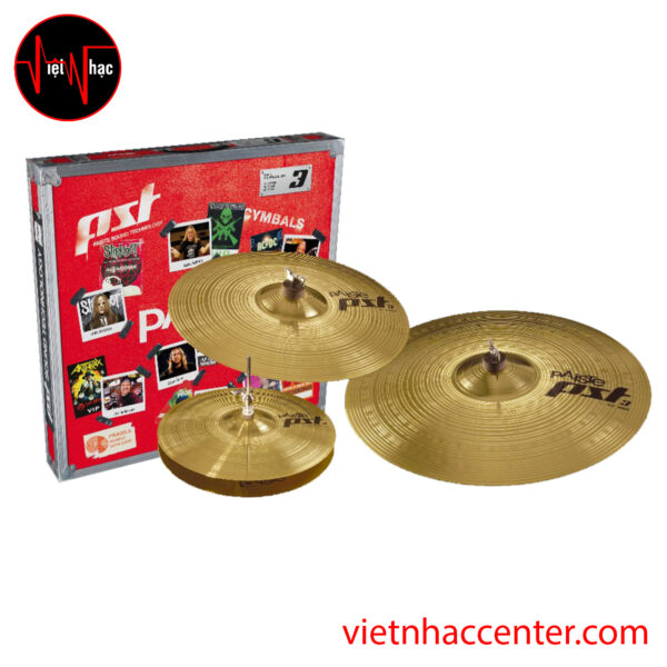 Cymbal Trống Paiste PST3 (14", 16", 20")