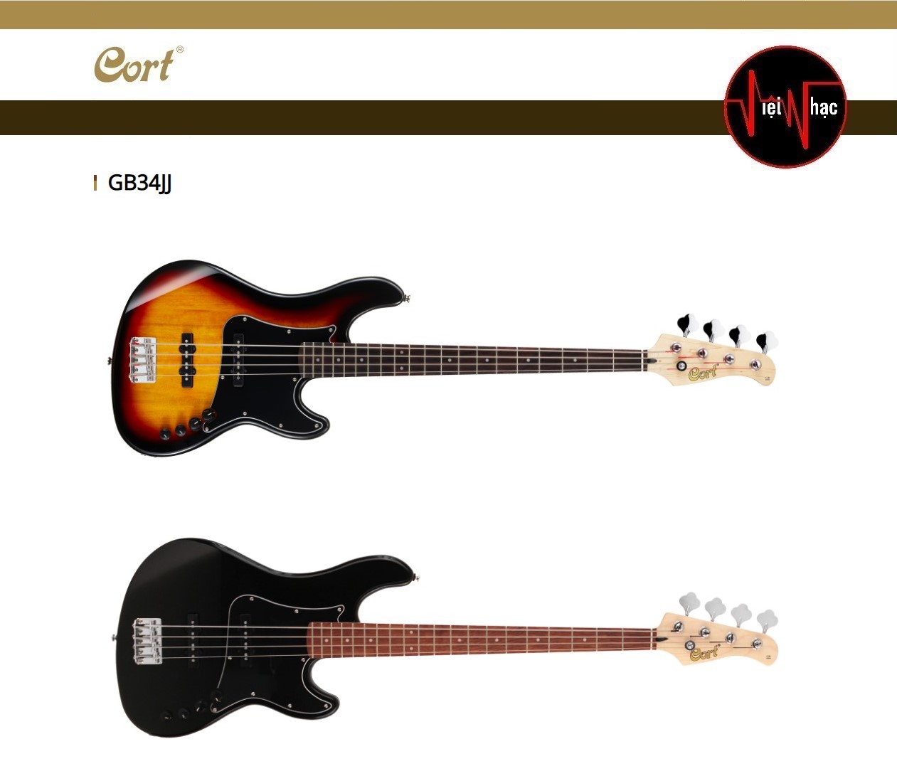 Guitar Bass Cort GB34JJ
