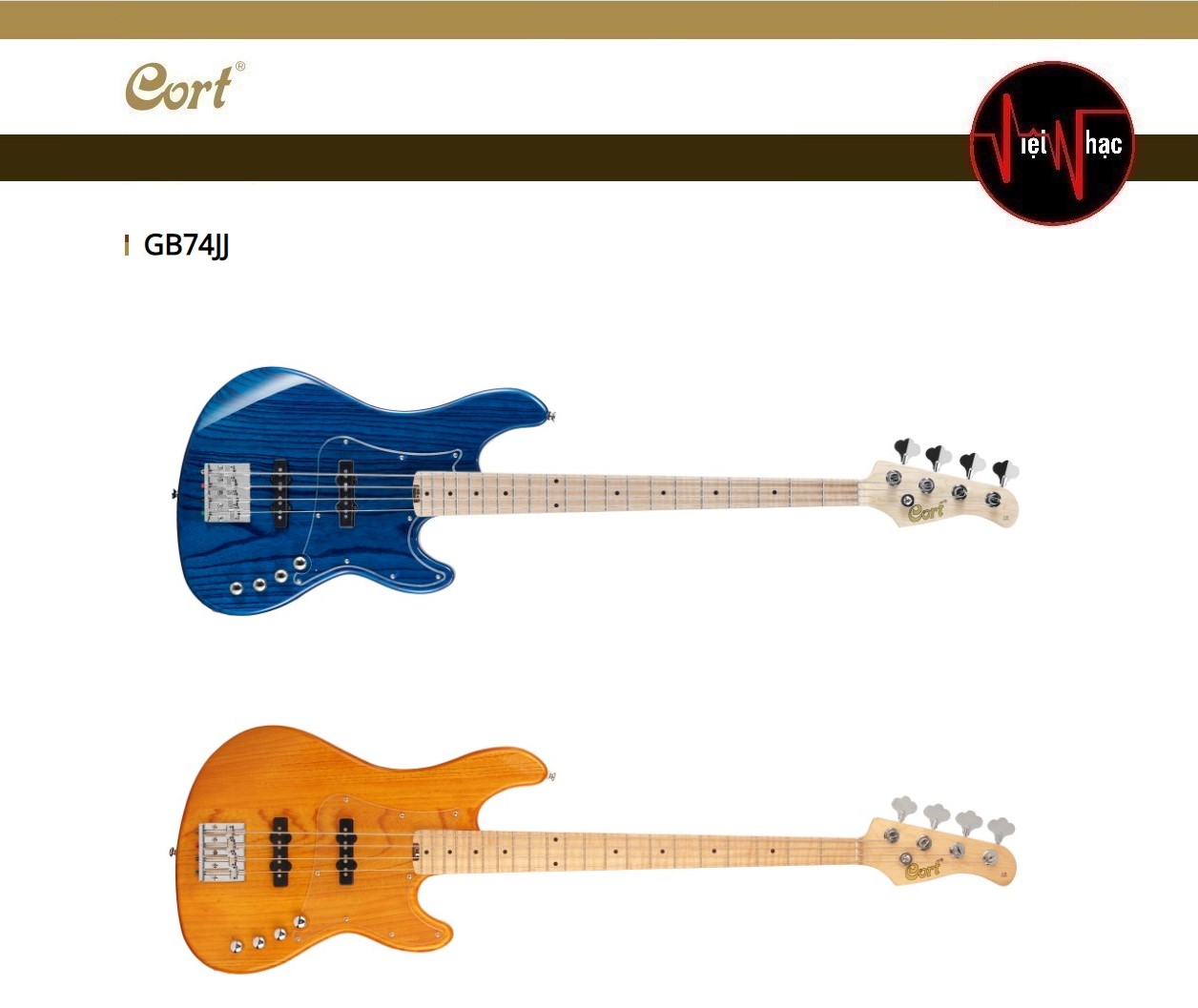 Guitar Bass Cort GB74JJ