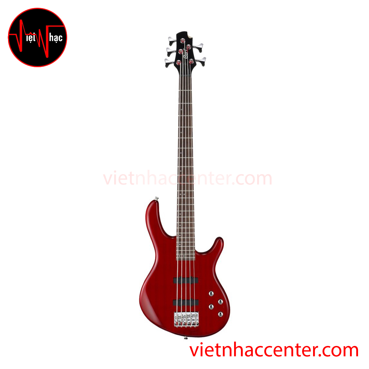 Guitar Bass Cort Action Bass V Plus Trans Red | Việt Nhạc Center