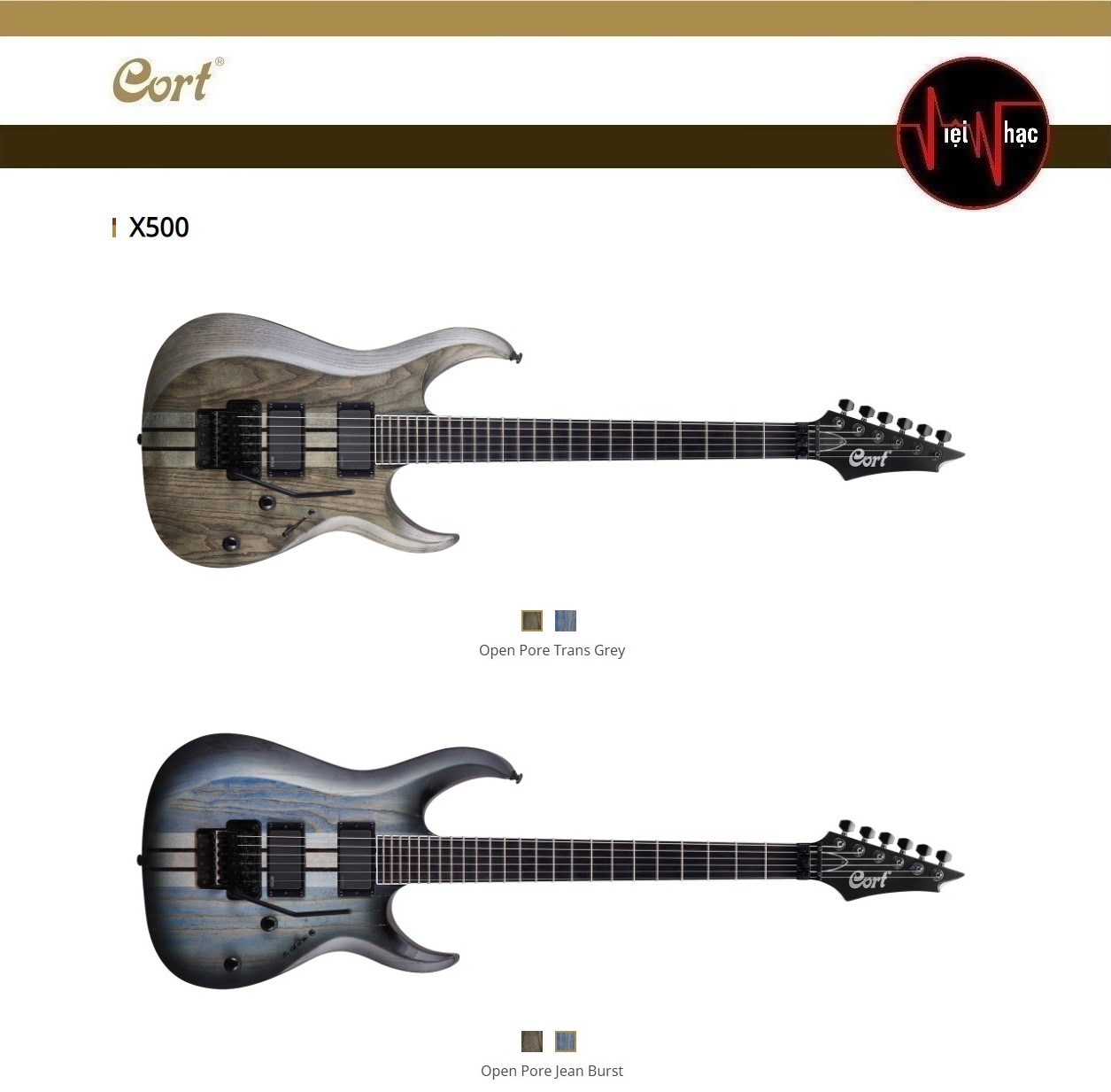 Guitar Điện Cort X500