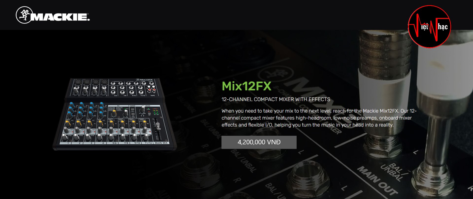 Mixer Mackie MIX 12FX