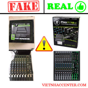 Warning of wrong purchase of fake Mackie Mixer and counterfeit goods