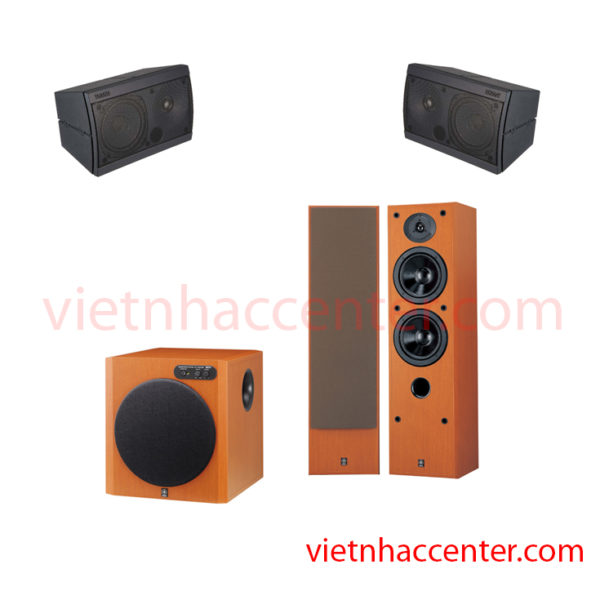 Dàn âm thanh Surround Yamaha gồm: 2 Way S15, 2 Way Bass-Reflex, Subwoofer YST-RSW300