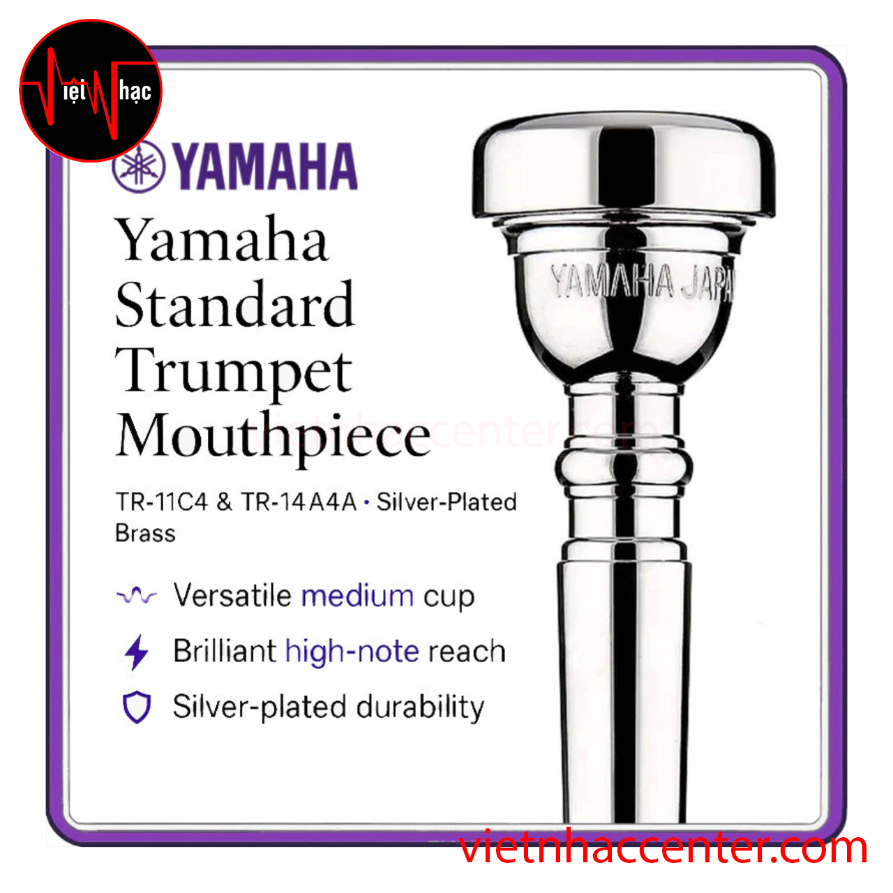 Mouthpiece Trumpet Yamaha TR-14A4A - Ảnh 4