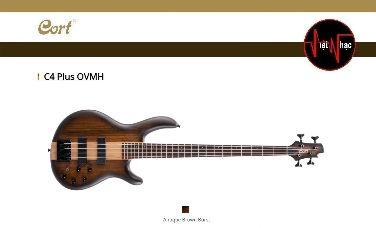 Guitar Bass Cort C4 Plus OVMH