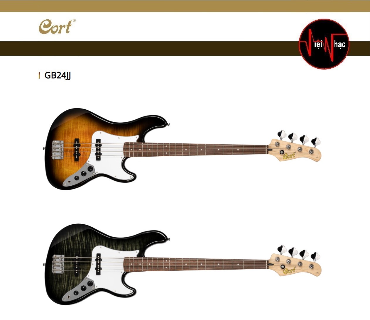 Guitar Bass Cort GB24JJ