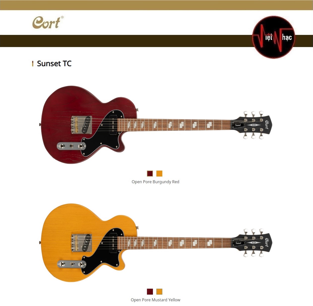 Guitar Điện Cort Sunset TC