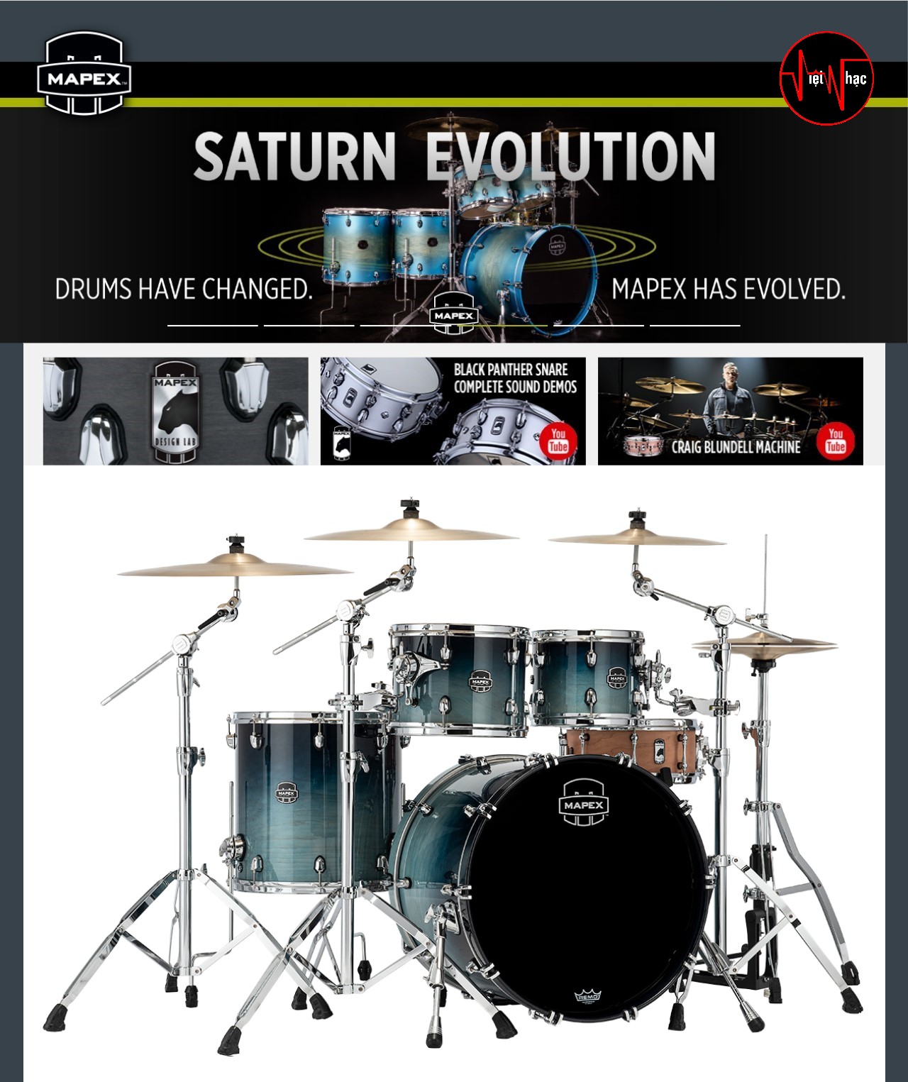 Trống Jazz Mapex Saturn SR529X RJ