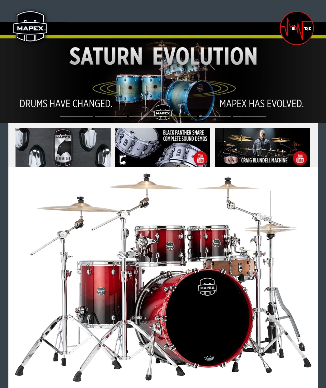 Trống Jazz Mapex Saturn SR529X RQ