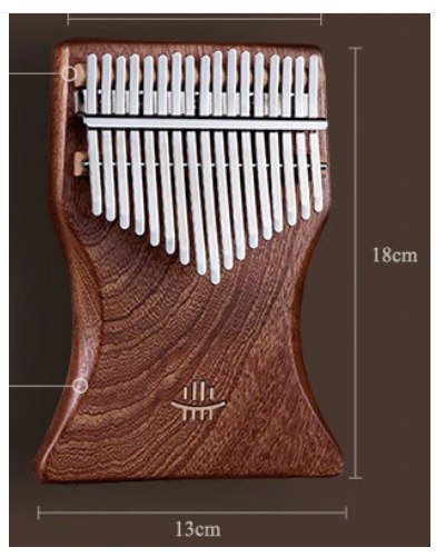 Đàn Kalimba Hluru KB-Sapele 17 Keys