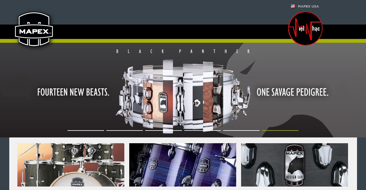 Trống Snare Mapex Black Panther BPBR 460CSB