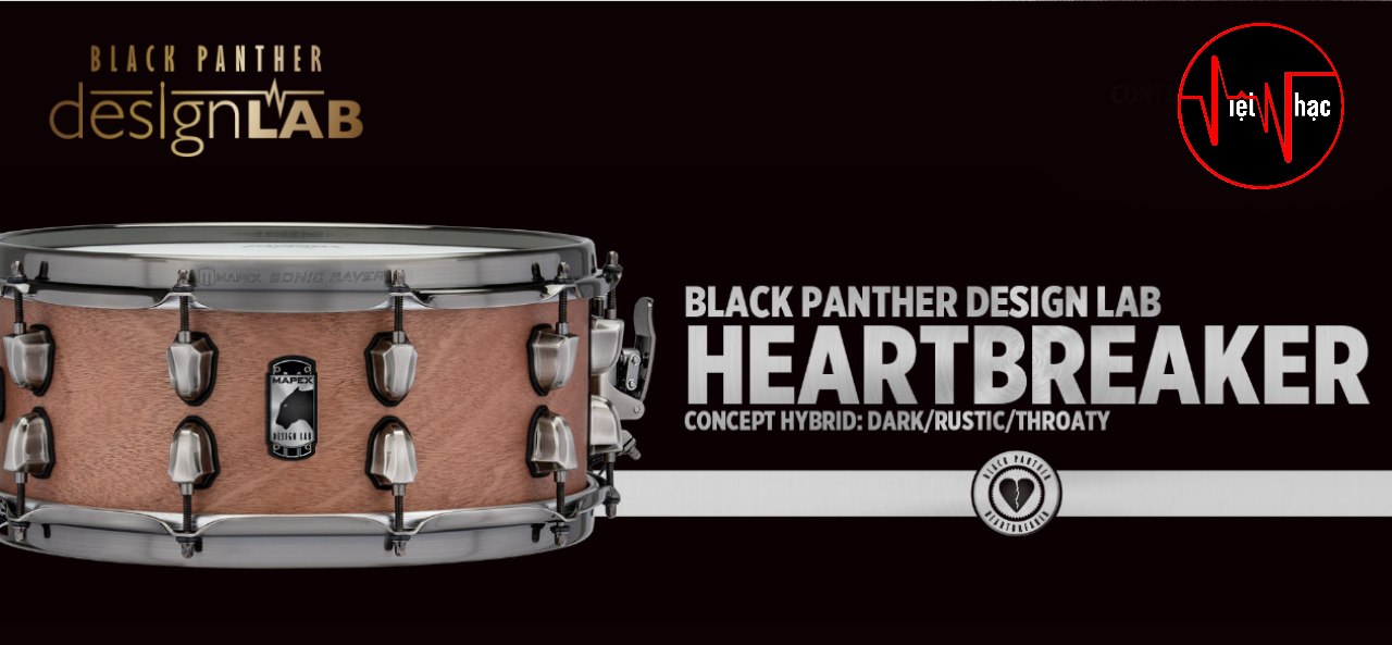 Trống Snare Mapex Black Panther BPMH 460LNW