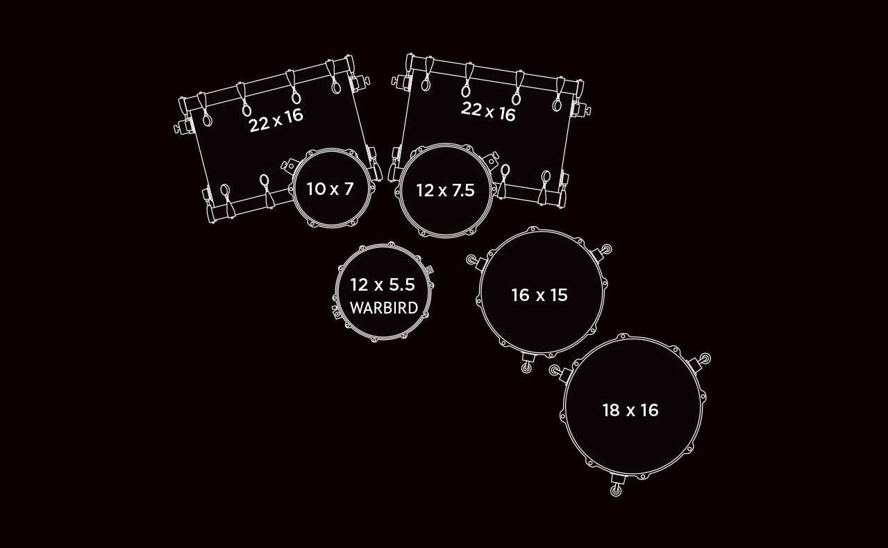 Trống Snare Mapex BPMW 255LWH