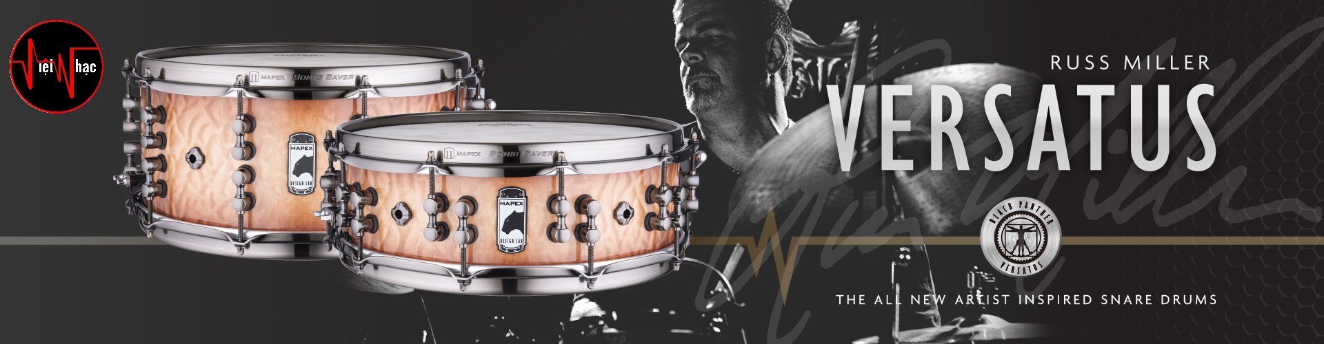 Trống Snare Mapex Black Panther BPMH445LRCY