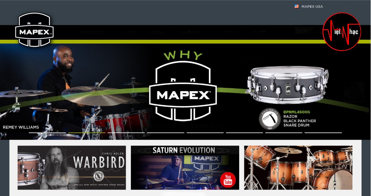 Trống Snare Mapex MPML4550CNL