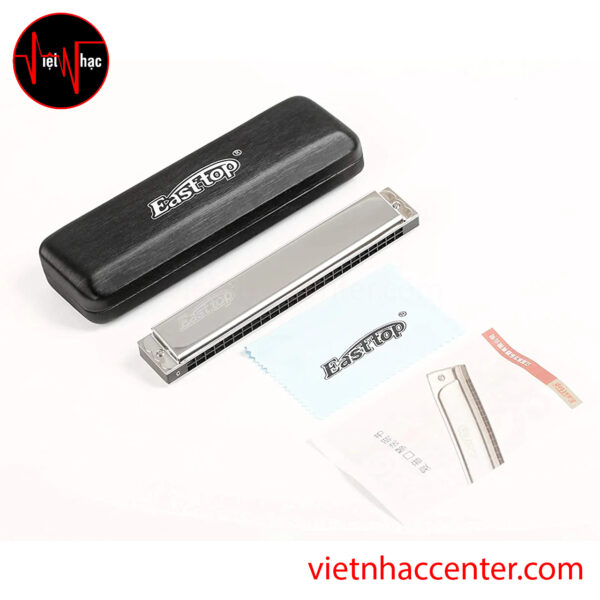 Tremolo Harmonica C EASTTOP T2403 SILVER