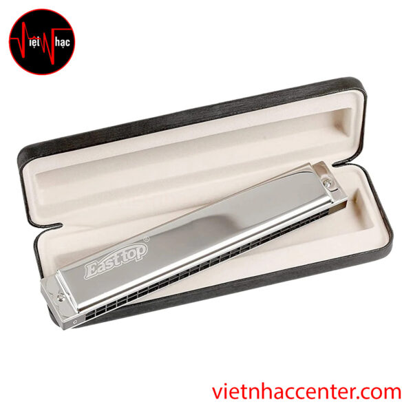 Tremolo Harmonica C EASTTOP T2403 SILVER