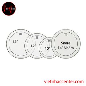 Bộ 4 Mặt Trống Remo 10'',12'',14'',14'' Nhám PP 0310 BE