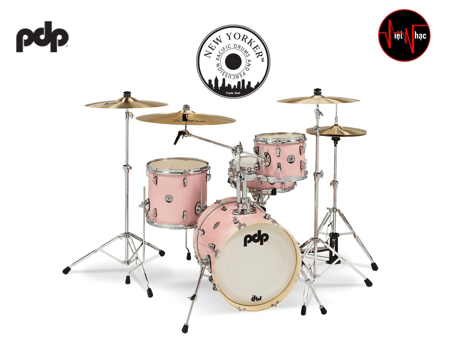 Trống Jazz PDP New Yorker PDNY1604 Pale Rose Sparkle