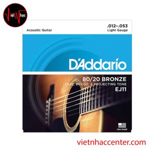 Dây Đàn Guitar Acoustic D'addario EJ11
