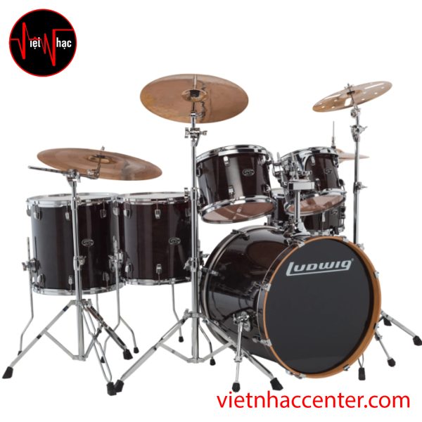 Trống Jazz Ludwig Element Evolution LCEM622XTB Transparent Black (6 Trống)