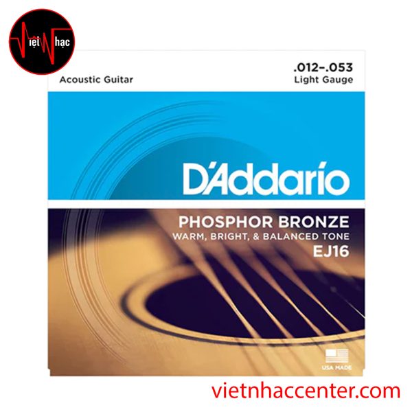 Dây Đàn Guitar Acoustic D’addario EJ16