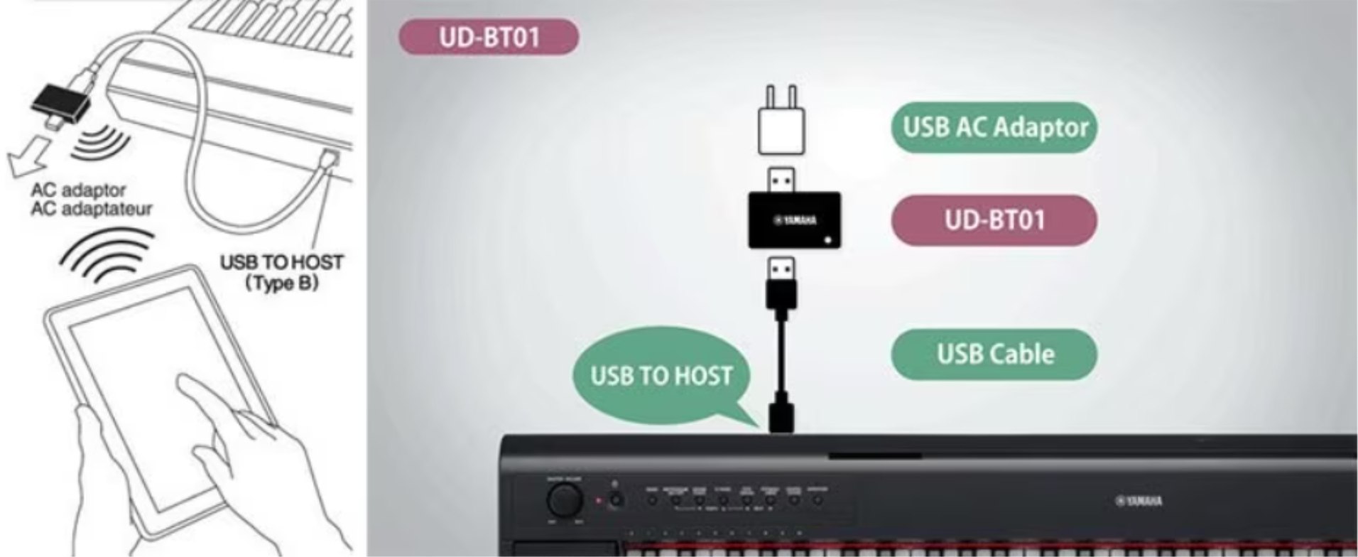 Wireless Midi Adapter Yamaha UD-BT01