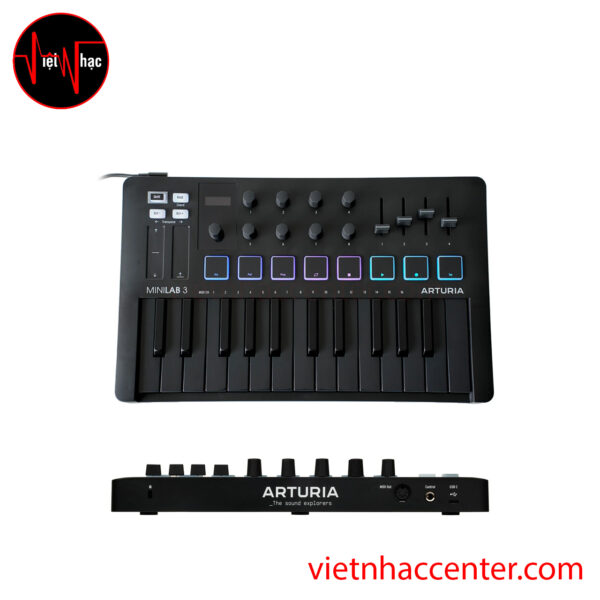 Midi Controller Arturia MiniLab 3 25 Slim-Key Controller Deep Black