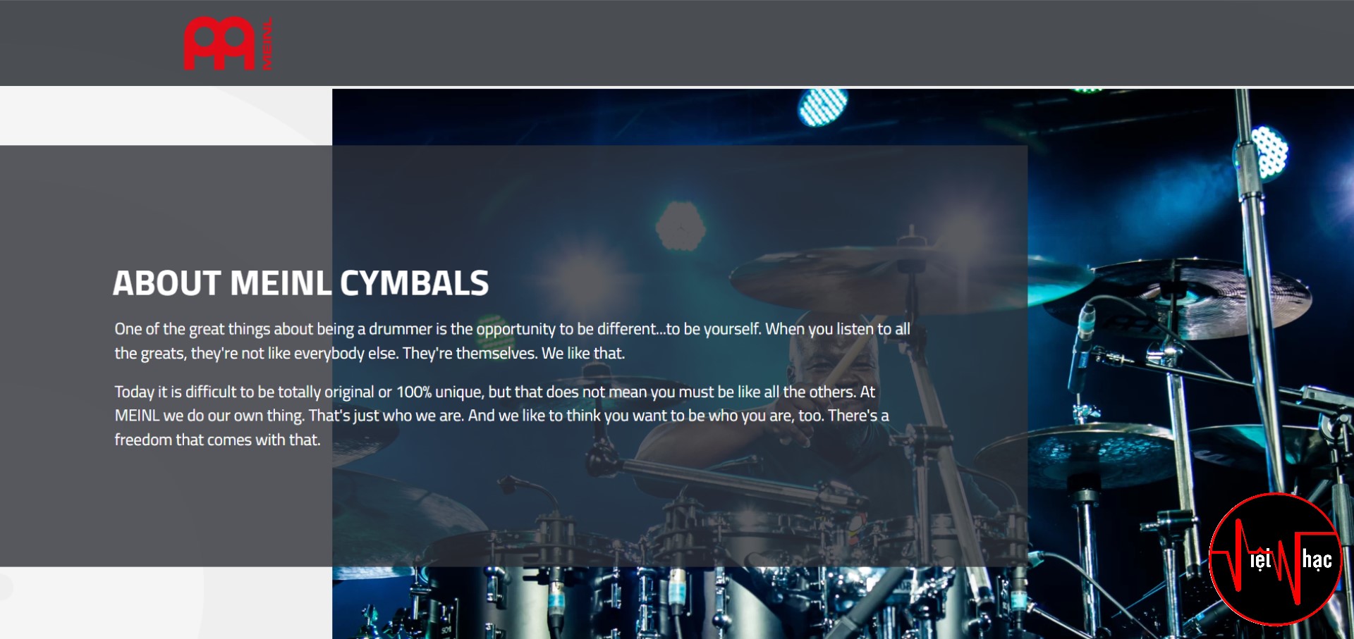 Cymbal Trống Meinl BCS141620 (14Hihat, 16Crash, 20Ride)