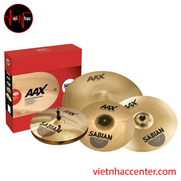 Cymbal Trống SABIAN AAX PROMOTIONAL SET 25005XXP (14Hihat, 16Crash, 18Crash, 20Ride)