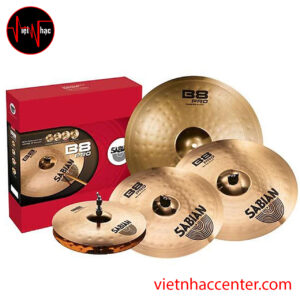 Cymbal Trống SABIAN B8 PRO PERFORMANCE SET INCLUDING 35003B-18(14Hihat, 16Crash, 20Ride+18Crash Free)