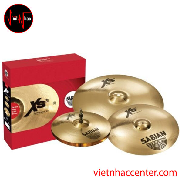 Cymbal Trống SABIAN XS20 XS5005G (14Hihat, 16Crash, 20Ride+18Crash Free)