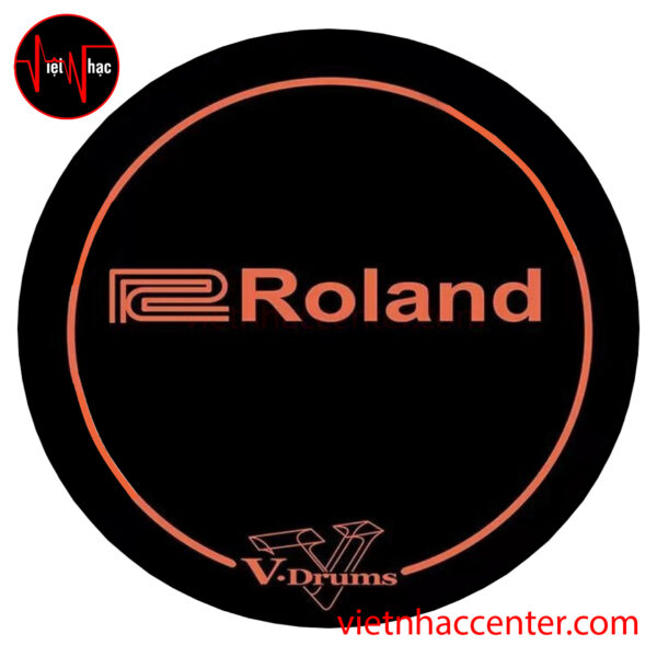 Thảm Trống Roland V-Drums Logo Tròn 1,6m Màu Cam