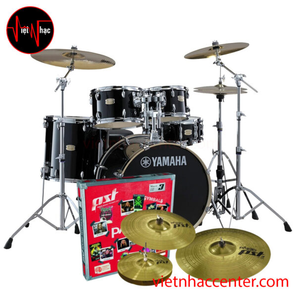 Trọn Bộ Trống Jazz Yamaha Stage Custom Birch Raven Black