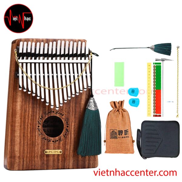 Đàn Kalimba Ling Ting 17 Phím Gỗ Hoàng Đàn LT-K17Y