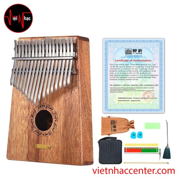 Đàn Kalimba Ling Ting 17 Phím Gỗ Hồng Đàn LT-K17S