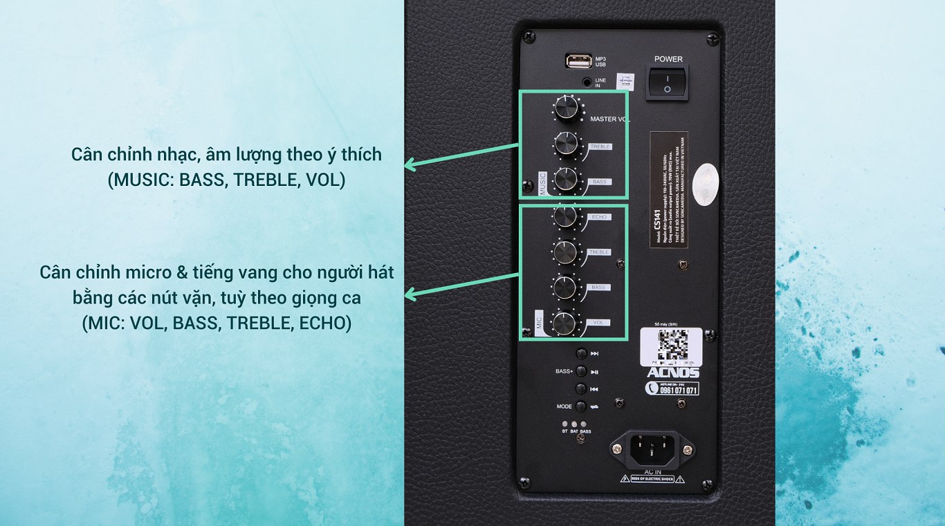 Loa Di Động ACNOS CS141