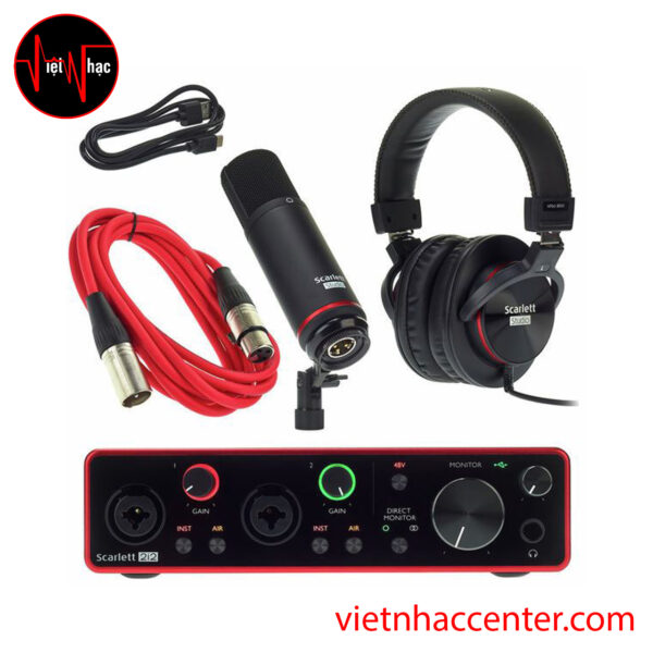 Bộ Thiết Bị Thu Âm Focusrite Scarlett 2i2 Studio 3rd Gen