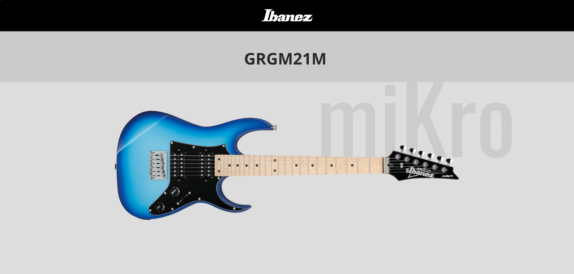 Guitar Điện Ibanez GRGM21M-BLT - Blue Burst