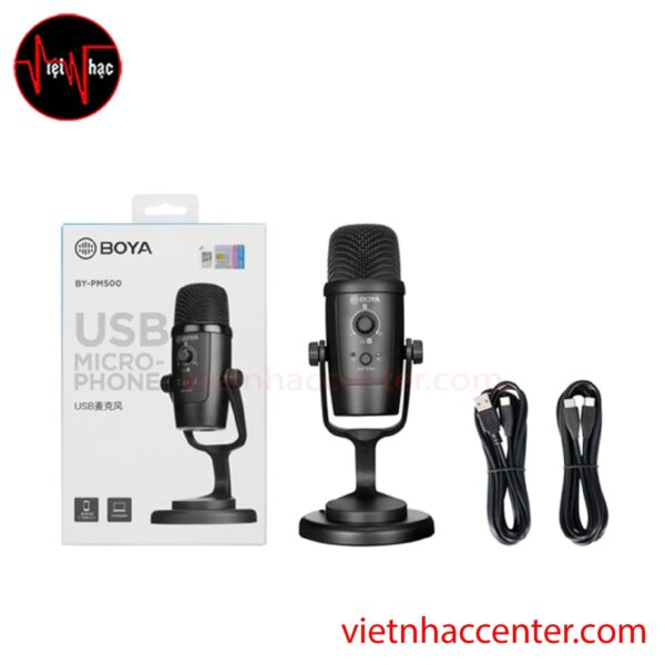 Micro USB Thu Âm Podcast Boya BY-PM500