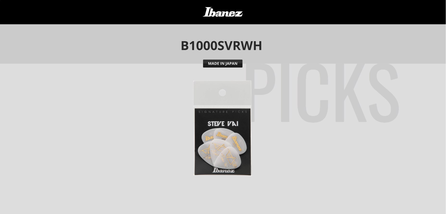 Phím Gảy Guitar Ibanez B1000SVR-WH Steve Vai Signature White 6pcs