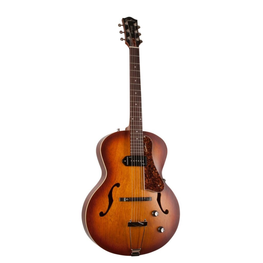 Guitar Điện Godin 5th Avenue CW Kingpin II P90 Hollowbody - Cognac Burst