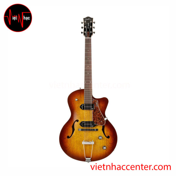 Guitar Điện Godin 5th Avenue CW Kingpin II P90 Hollowbody - Cognac Burst