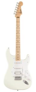 Guitar Điện Squier FSR Sonic Stratocaster HSS MN WPG Artic White