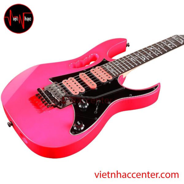 Guitar Điện Strat Ibanez JEMJRSP Steve Vai - Pink