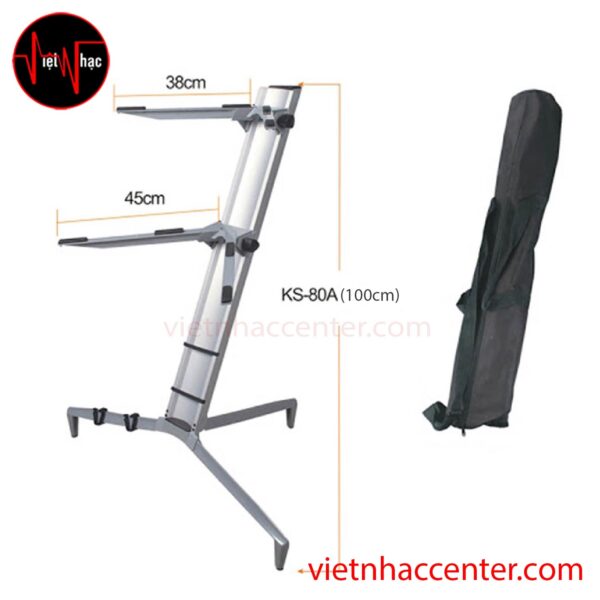 Chân Đàn Organ 2 Tầng KS-80A (Cao 1m)