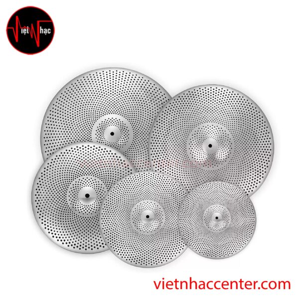 Bộ Cymbal Giảm Âm 5 Lá ( 14 Hihat, 16 Crash, 18 Crash, 20 Ride)