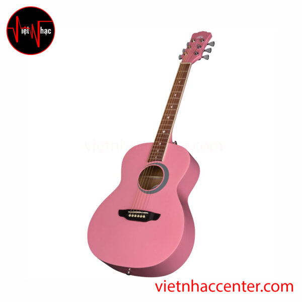 Guitar Acoustic Luna Aurora Borealis 3/4 - Pink Sparkle